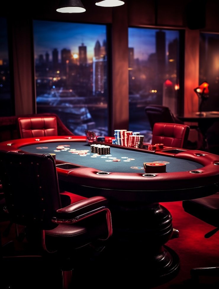 Antarmuka meja Texas Poker di tokogam menampilkan kartu, pemain, dan statistik real-time